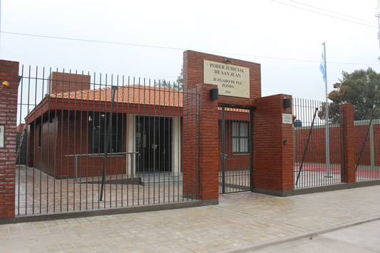 Inauguración de edificio del Juzgado de Paz de Zonda