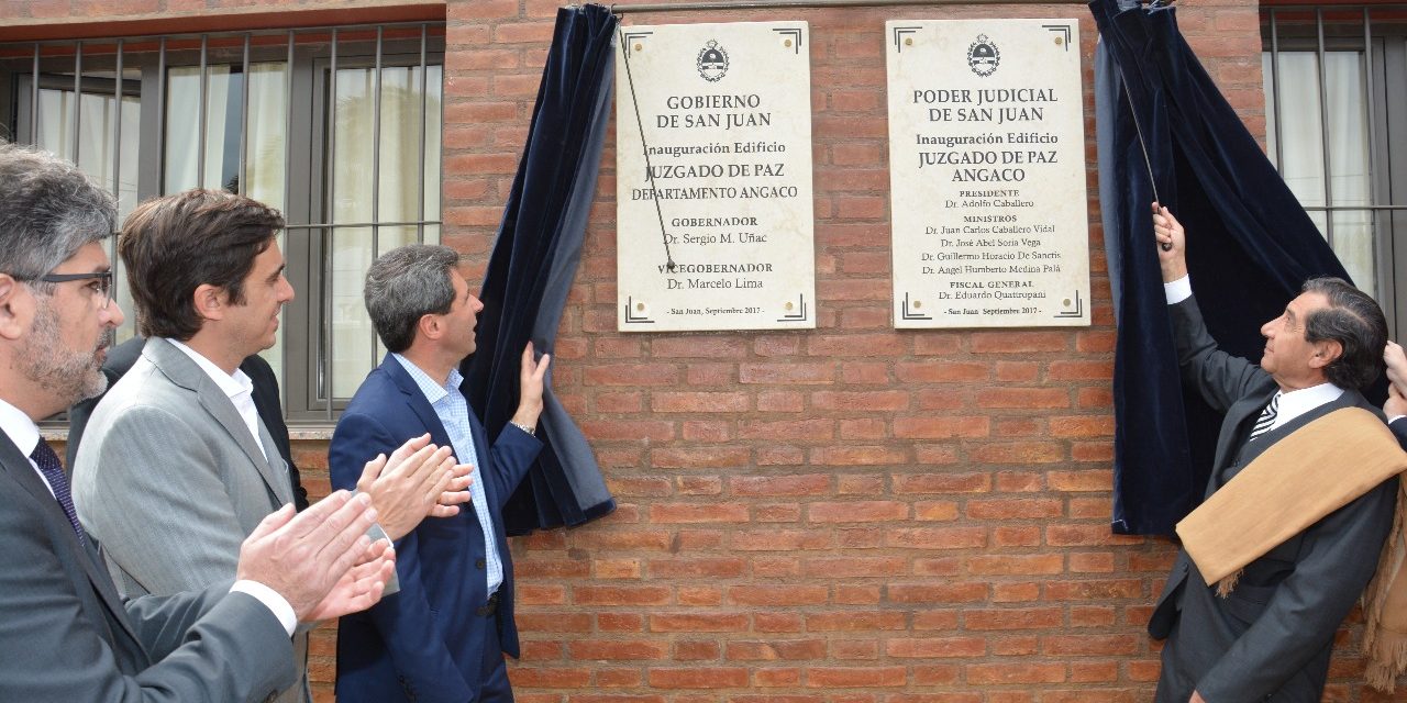 Inauguracion Juzgado de Paz Letrado de Angaco