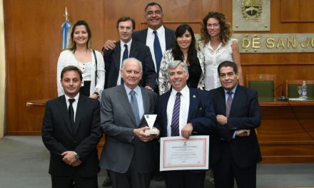 El Juzgado de Paz de Chimbas ganó el “Premio provincial a la calidad”