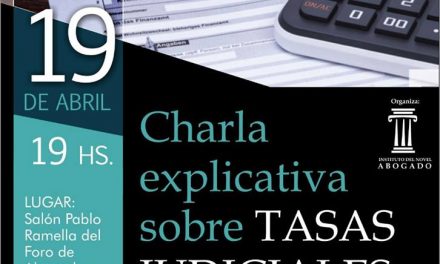 Charla explicativa sobre Tasas Judiciales