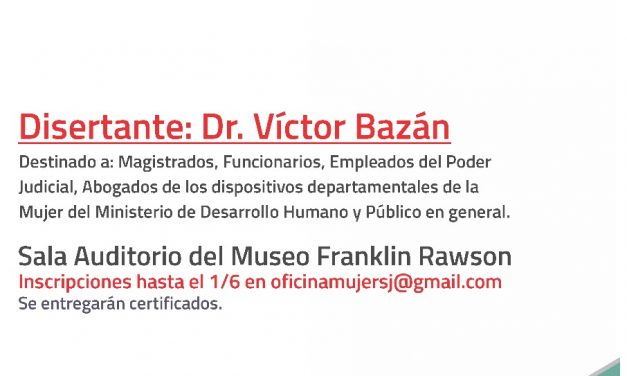 Conferencia Victor Bazán . Oficina de la Mujer – 6/6