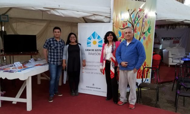 Casa de Justicia, presente en la Feria del Libro de Rawson