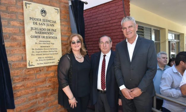 La Corte inauguró la ampliación y refacción del Juzgado de Sarmiento