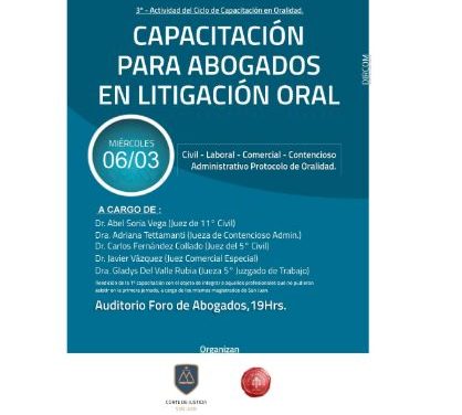 Capacitación en Litigación Oral