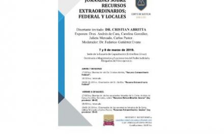 Jornada sobre Recursos Extraordinarios