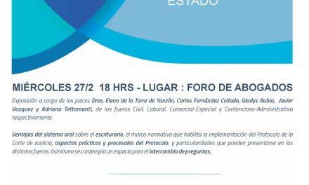 Capacitación en Oralidad a Fiscalía de Estado