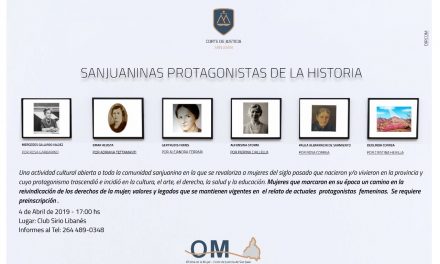 INVITACIÓN A “SANJUANINAS PROTAGONISTAS DE LA HISTORIA”