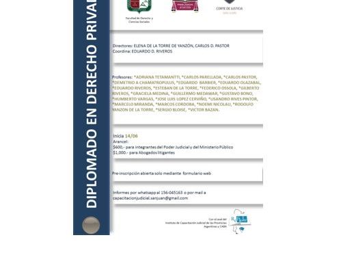 Diplomado en Derecho Privado