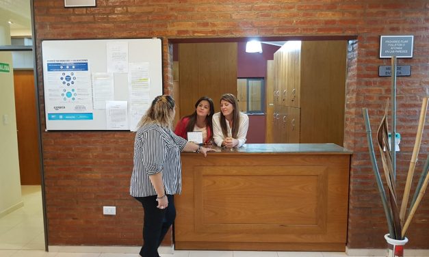 La Corte, en el Juzgado de Paz de Angaco