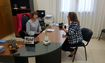 La Corte, en el Juzgado de Paz de Angaco