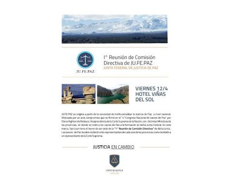 Reunión de JU.FE.PAZ en San Juan