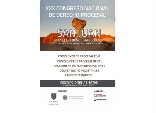 San Juan, sede del XXX Congreso Nacional de Derecho Procesal