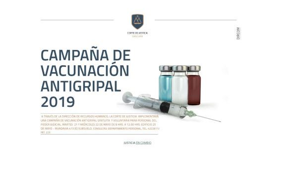 Campaña de vacunación antigripal gratuita 2019