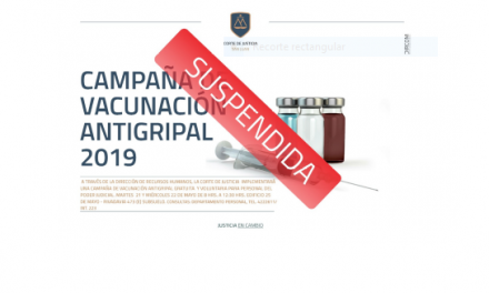 CAMPAÑA VACUNACIÓN SUSPENDIDA