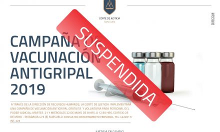 Suspenden la campaña de vacunación antigripal gratuita y voluntaria