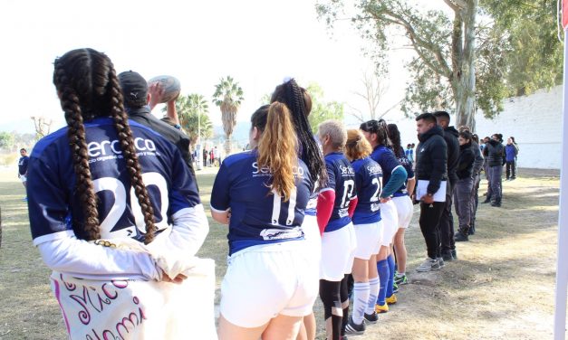 La Corte asistió al primer encuentro femenino de rugby en el Penal