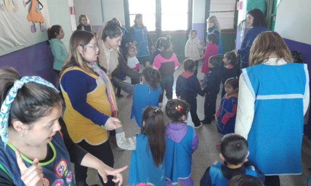 Emotivo festejo solidario de judiciales en Caucete por el Día del Niño