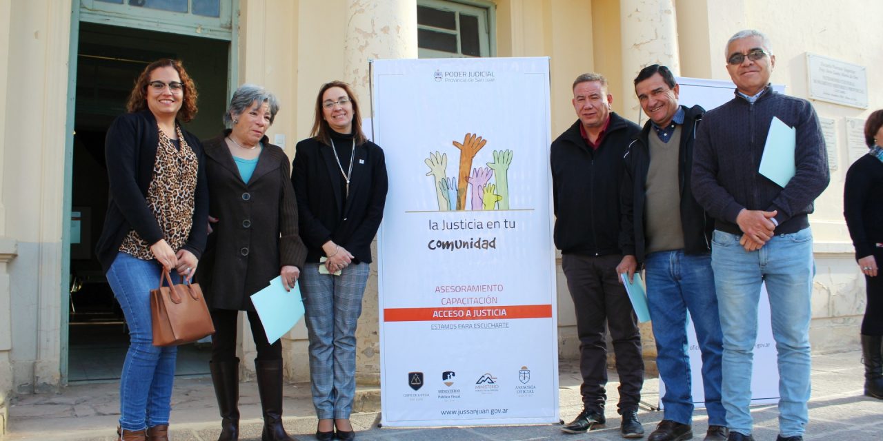 La Corte, con los Juzgados de Paz de Jáchal e Iglesia