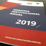 La Escuela Judicial presentó la Memoria Institucional del año 2019