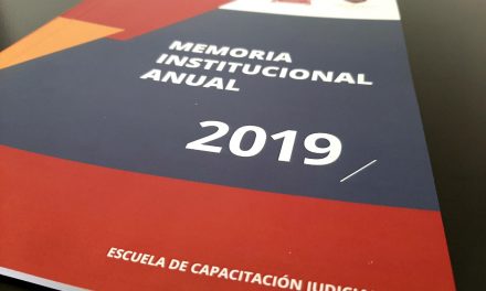 La Escuela Judicial presentó la Memoria Institucional del año 2019