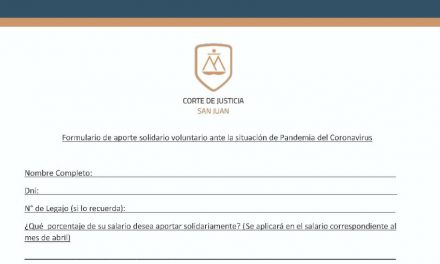 Formulario de Aporte Solidario para la emergencia sanitaria