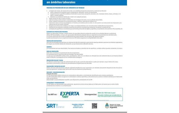 Ámbitos laborales: medidas de prevención