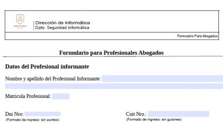 ABOGADOS: FORMULARIO OFICIAL PARA GESTIÓN COBROS VÍA ELECTRÓNICA