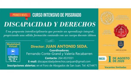 Curso Intensivo de Posgrado en Discapacidad y Derechos