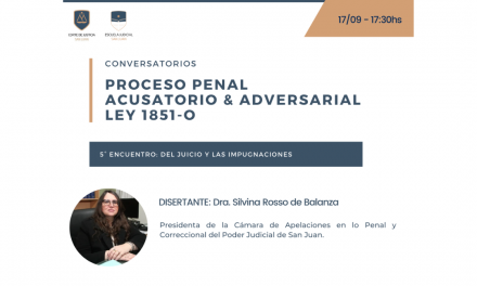 5° encuentro: Conversatorio Proceso Penal Acusatorio