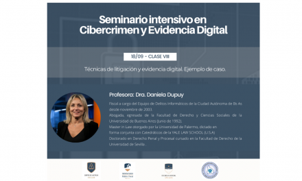 Clase VIII: Seminario en Cibercrimen y Evidencia Digital