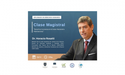 Clase magistral del Dr. Horacio Rosatti, para participantes del diplomado en Derechos Humanos