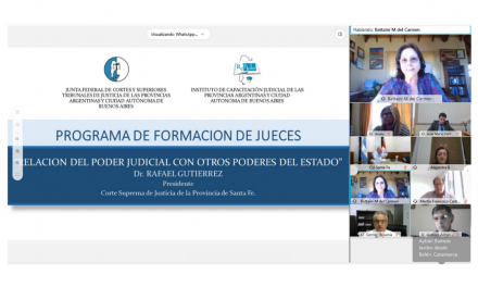 Jueces se capacitaron sobre la relación interpoderes