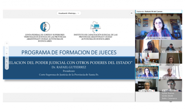 Jueces se capacitaron sobre la relación interpoderes