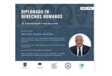 Con Sagüés, continúa el Diplomado en Derechos Humanos