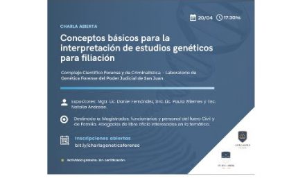 Charla: interpretación de estudios genéticos para filiación