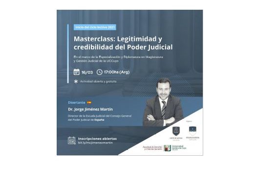 Masterclass: Legitimidad y credibilidad del Poder Judicial