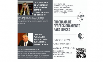 Módulo 2 – 2021: Programa de Perfeccionamiento para Jueces