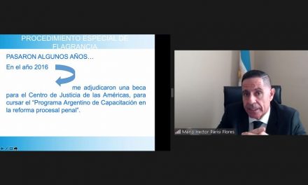 La gestión de Flagrancia, en una Diplomatura internacional