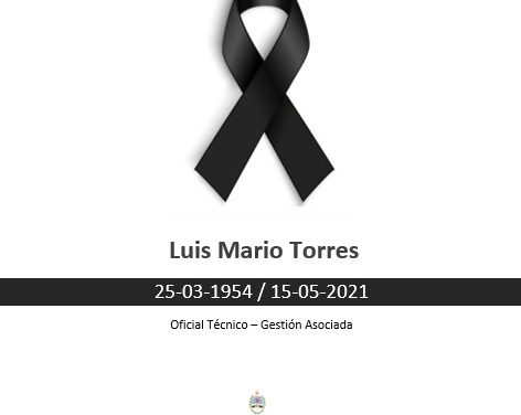 FALLECIMIENTO DE LUIS MARIO TORRES