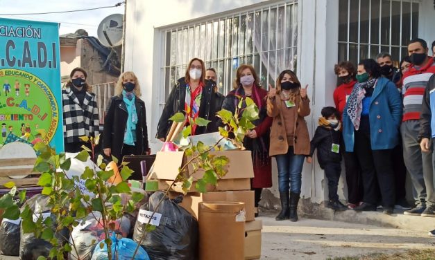 La campaña solidaria por el Día de la Mujer llegó a Sarmiento