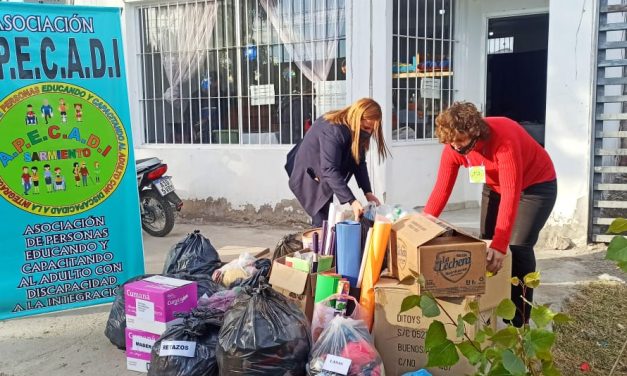La campaña solidaria por el Día de la Mujer llegó a Sarmiento