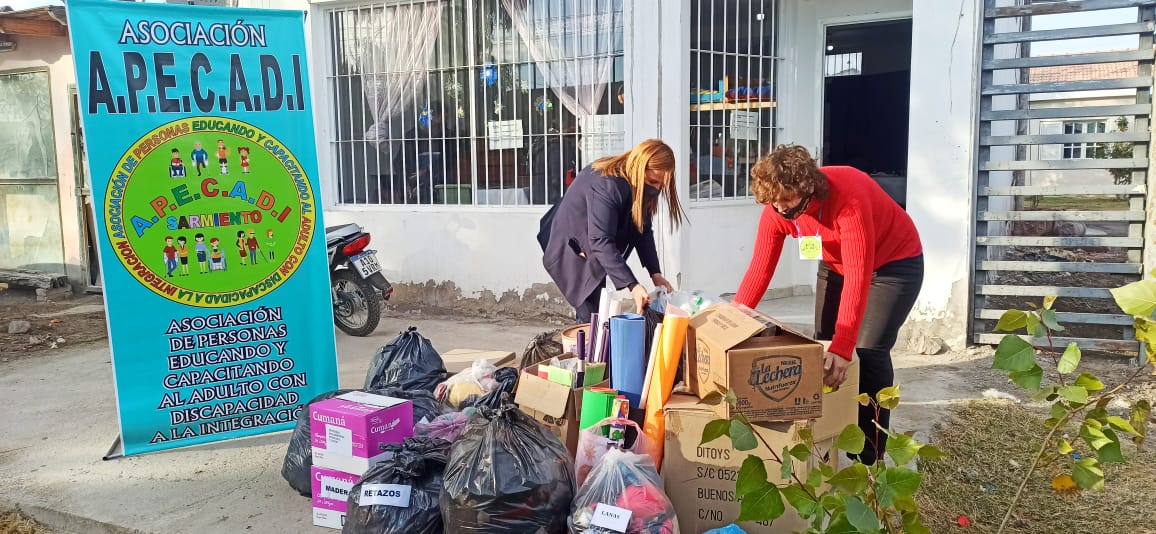 La campaña solidaria por el Día de la Mujer llegó a Sarmiento