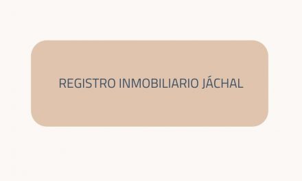 REGISTRO INMOBILIARIO JÁCHAL
