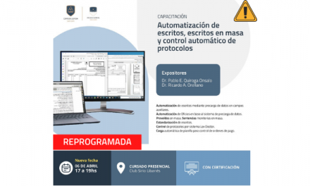 Reprogramación: Capacitación en Automatización de escritos