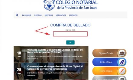 Registro General Inmobiliario: el sellado, a través del Colegio Notarial