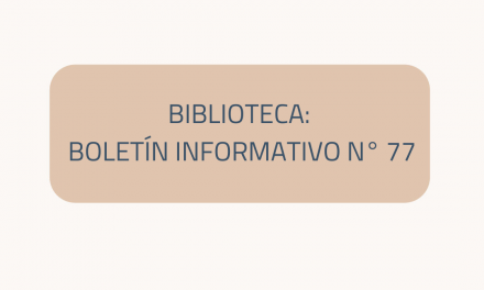 Biblioteca: boletín de septiembre a noviembre de 2022