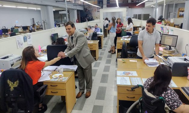 El Presidente de la Corte recorrió el Registro General Inmobiliario