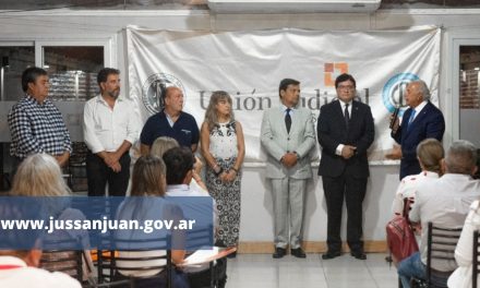 LA CORTE, EN LA ASUNCIÓN DE NUEVAS AUTORIDADES DE LA UNIÓN JUDICIAL SAN JUAN