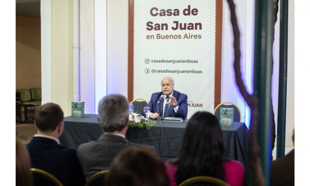EL MINISTRO LIMA PRESENTÓ SU LIBRO DE SARMIENTO EN LA CASA DE SAN JUAN EN BUENOS AIRES