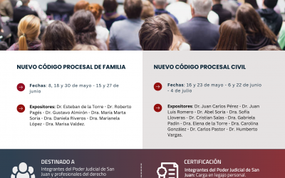 SEMINARIOS SOBRE NUEVOS CÓDIGOS PROCESALES DE SAN JUAN